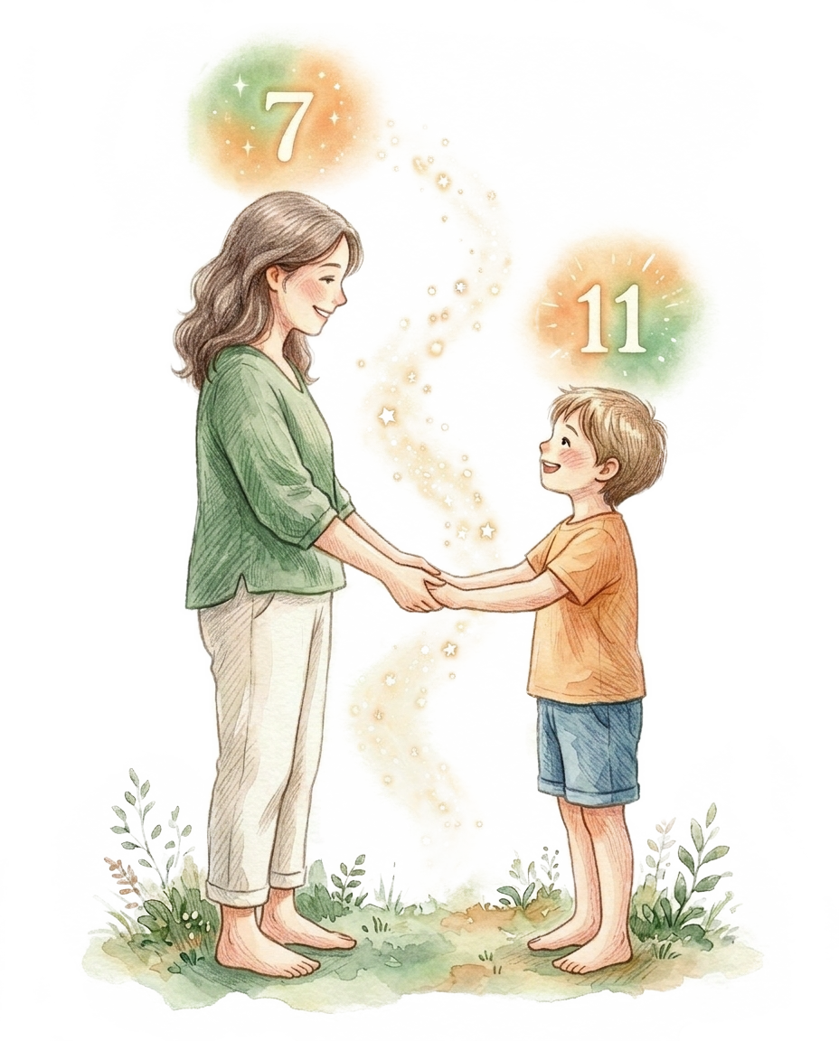 親子イラスト