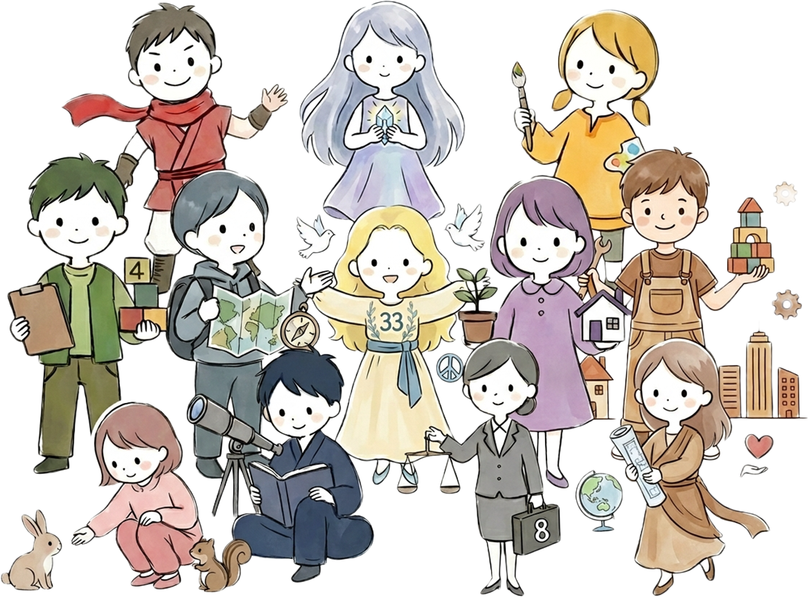 数秘キャラクター全員集合